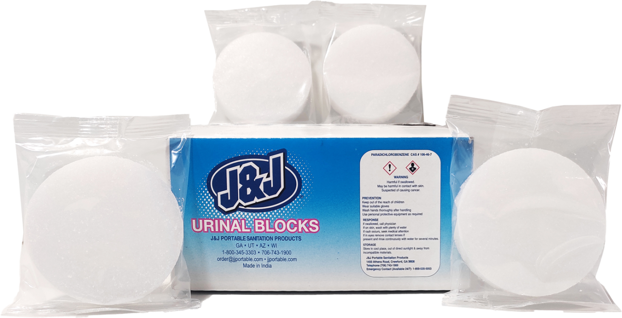 Urinal Blocks J&J Portable Sanitation Products